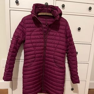 Lululemon Pack It Down Long Jacket, Size 8